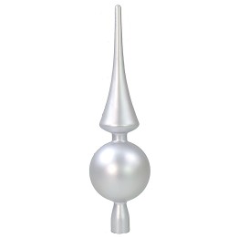 Puntale cm 30 argento opaco Natale