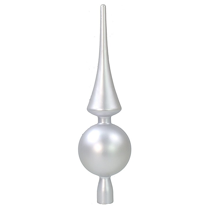 Puntale cm 30 argento opaco Natale