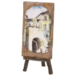 Cuadro con pedestal cm 4x3x9 h