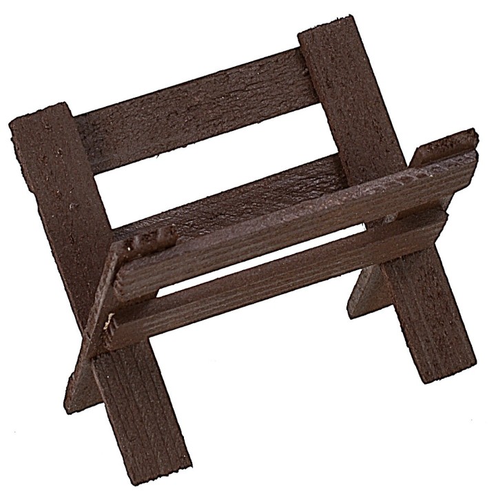 Pesebre de madera cm 5x3,5x4 h.