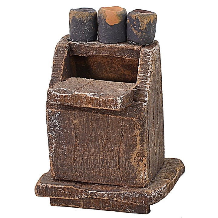 Wooden cabinet for shoe shine cm 4x3x5.5 h