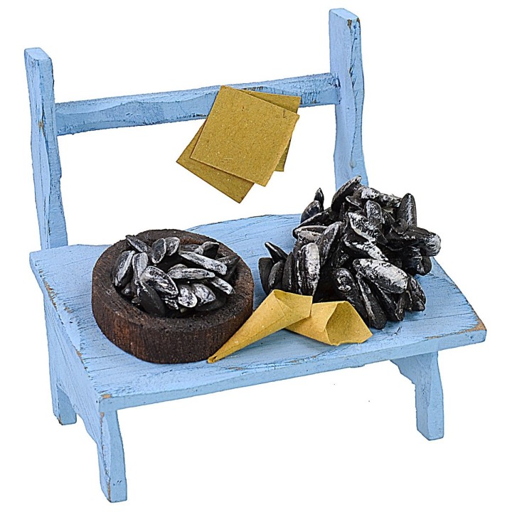 Bench with mussels cm 9x6,5x9 h