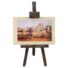 Cuadro con pedestal cm 6x4,5x9 h