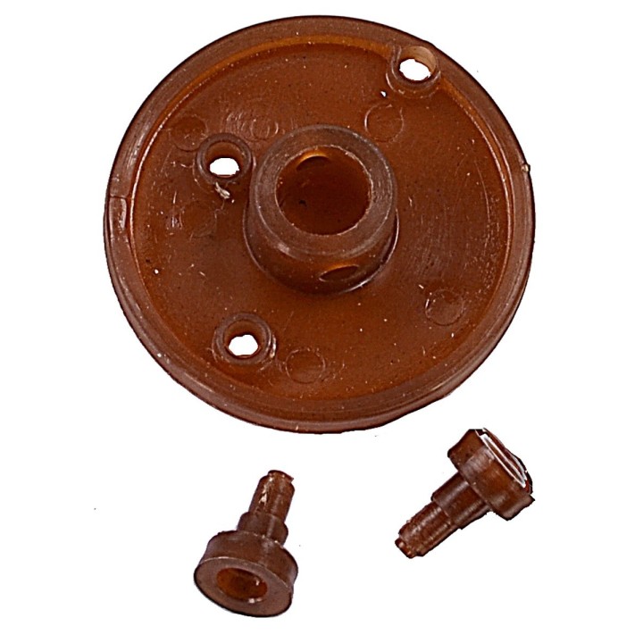 Pulley ø 3.5 cm with pin, hole 7 mm for 4w gearmotor