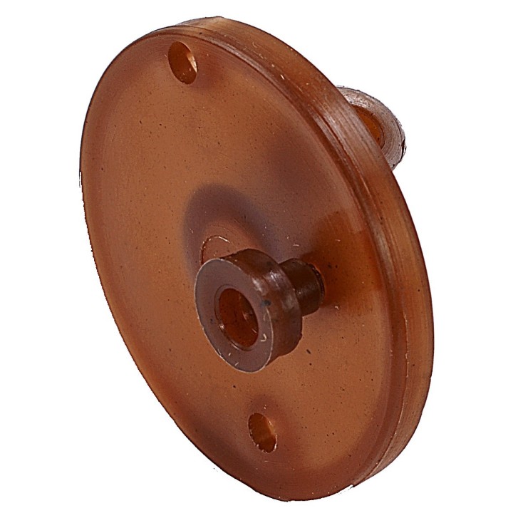 Puleggia ø 3,5 cm con perno, foro 7 mm per motoriduttore 4w