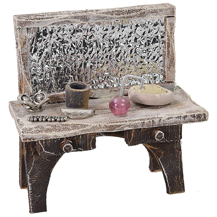 Mesa para barbero cm 8x4x8,5 h