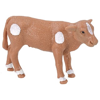 Vaca marrón moteada para estatuas de 6-8 cm