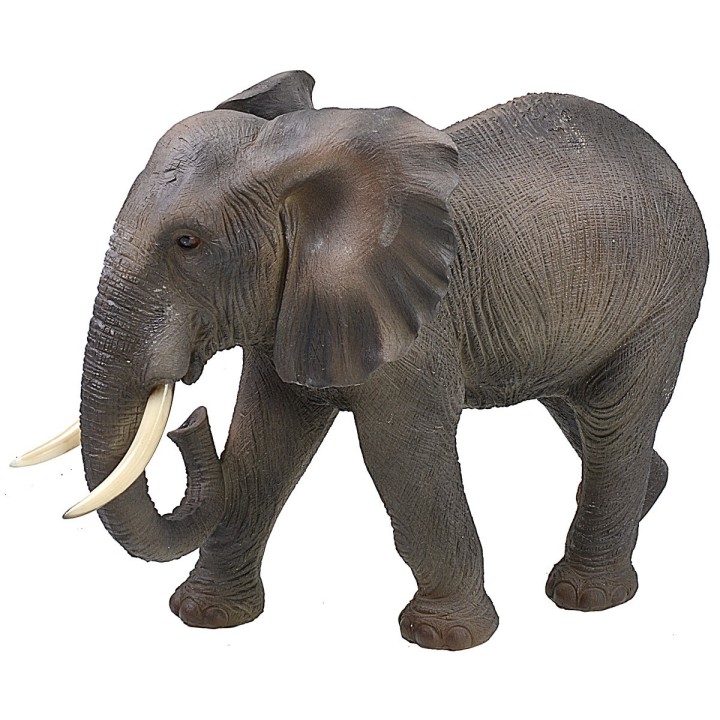 Elefante con mantella in resina cm 46x22x33 h
