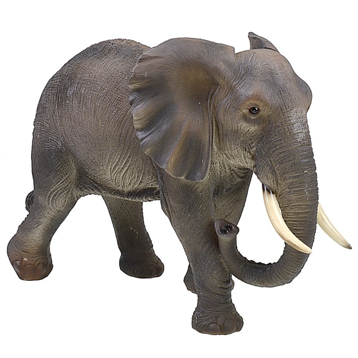 Elephant with resin cape cm 46x22x33 h