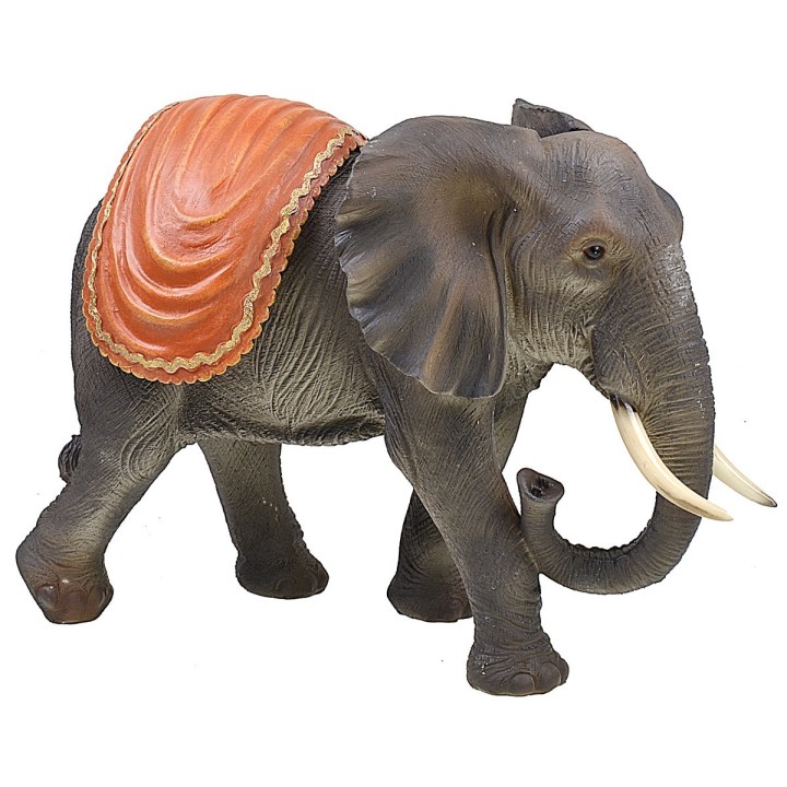 Elephant with resin cape cm 46x22x33 h