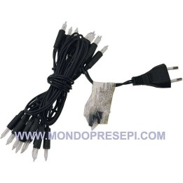 Cadena de 20 guisantes blancos lineales 220v.