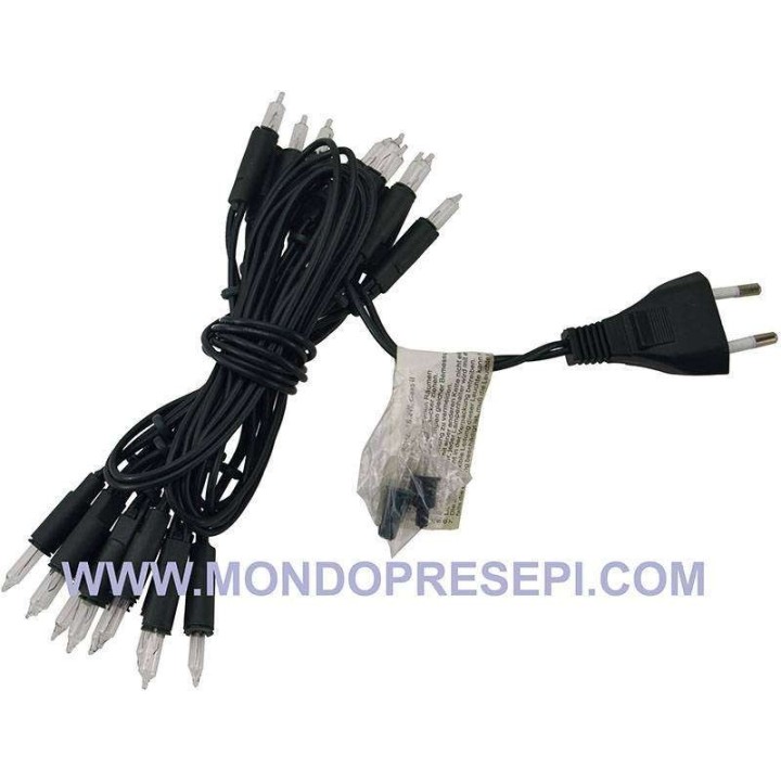 Cadena de 20 guisantes blancos lineales 220v.