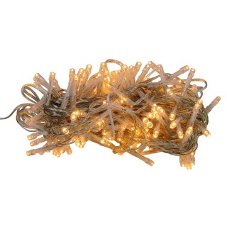 Cadena de 180 luces LED blanco cálido con efectos de luz para