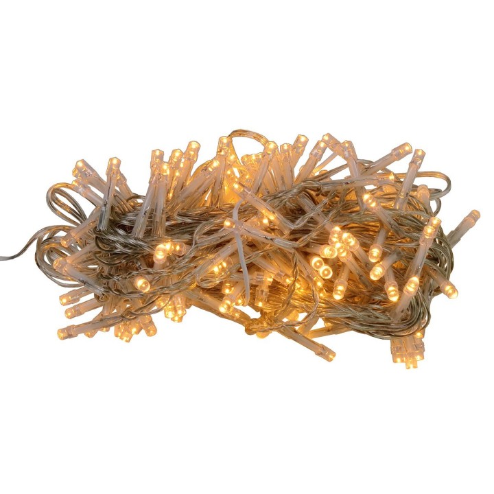 Catena 180 led bianco caldo con giochi di luce per esterno e