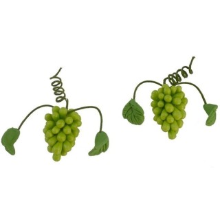 Set 2 grappoli d'uva bianca