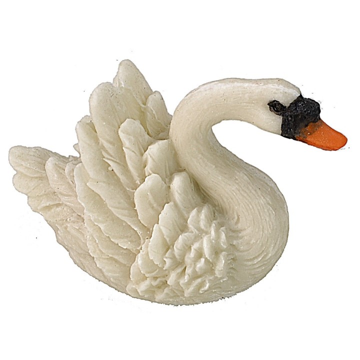 Cisne de resina cm 6x4 h