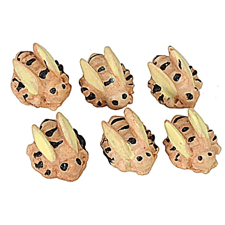 Set of 6 resin bees 0.8 mm