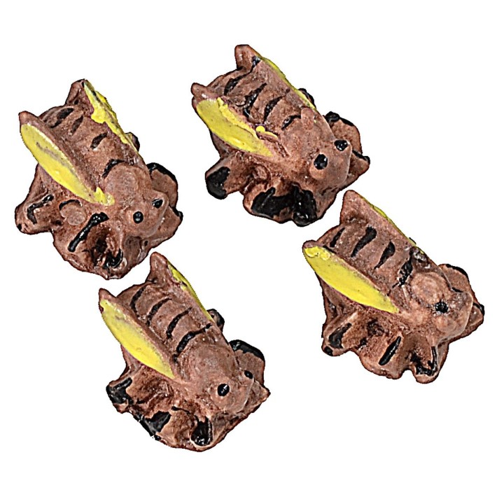 Set of 4 resin bees 1 cm