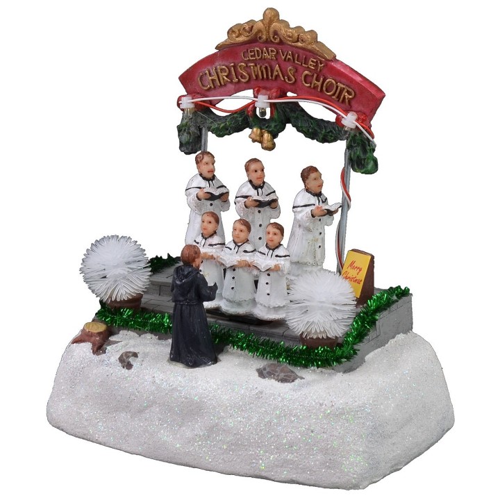 Christmas choir scenery running on electricity cm 16x11,5x18 h