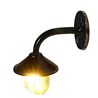 Lampione micro da parete in metallo 0,8 cm con led 12V luce