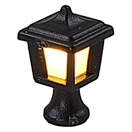 1 cm metal table lantern with 12V warm light LED