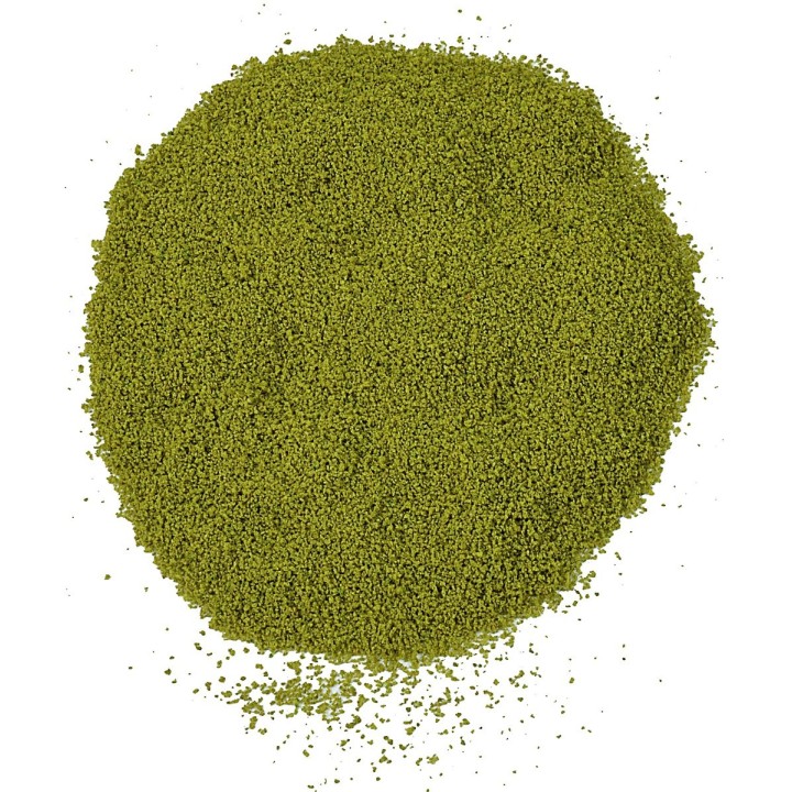 Sponge bag in olive green powder 100 gr