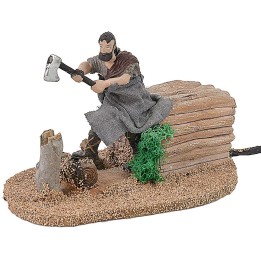 Leñador en movimiento 10 cm Oliver cm 12,5x17,5x11 h