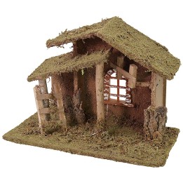 Capanna con scala e finestra cm 33x18x25 h