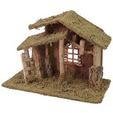 Capanna con scala e finestra cm 33x18x25 h
