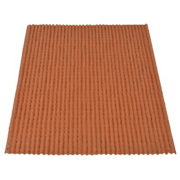 Terracotta pvc roof panel 32.5x48.5 cm