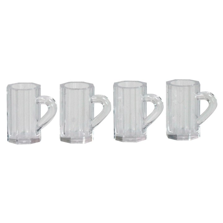 Juego de 4 jarras de vidrio ø 1 cm