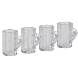 Juego de 4 jarras de vidrio ø 1 cm