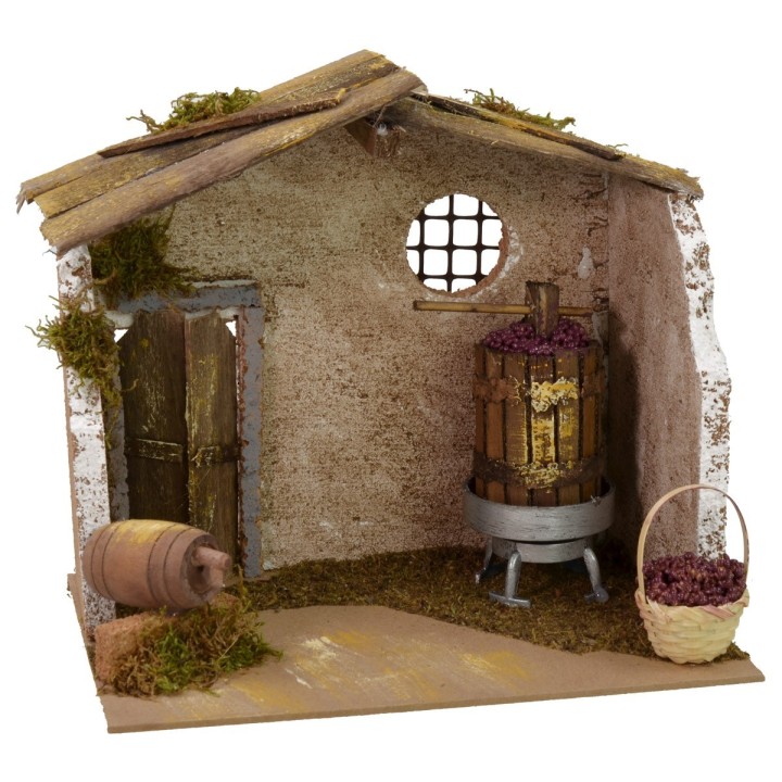 Bodega con prensa de 20x14x18 cm h