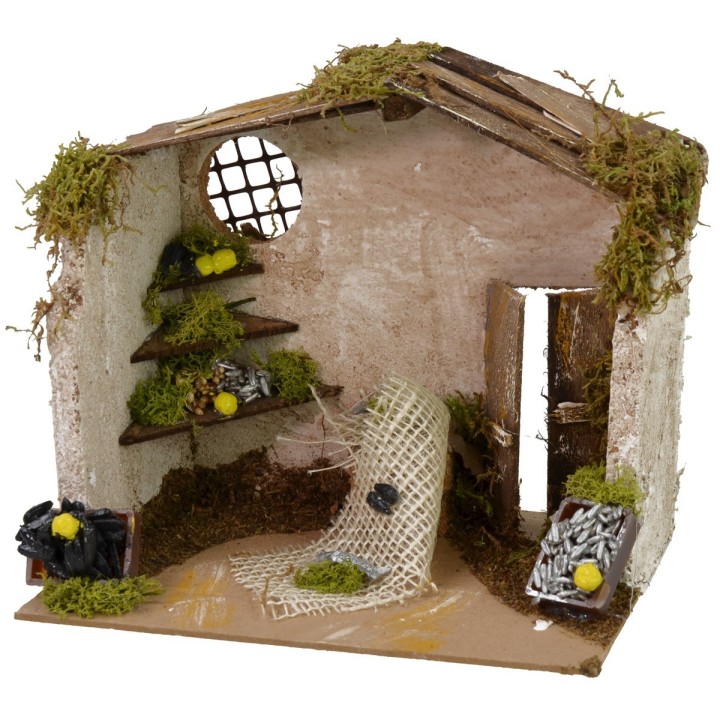 Fishmonger's shop cm 20x14x18 h