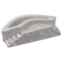 Lavadero de yeso con escaleras de 17x10x5 cm h