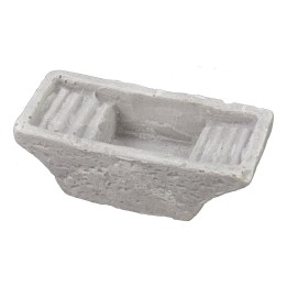 Lavadero de yeso de 7,5x3,5x2,5 cm h