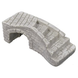 Plaster staircase with bridge cm 14x6x4,5 h