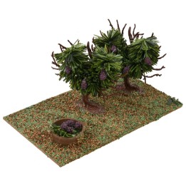 Viñedo con uva negra cm 15,5x9x8 h