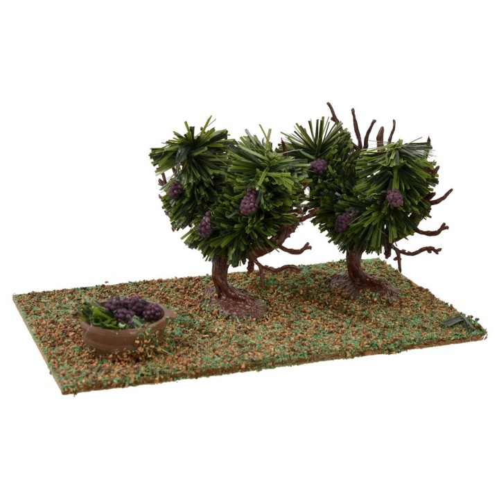 Vigneto con uva nera cm 15,5x9x8 h