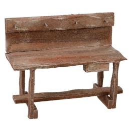 Wooden workbench with hooks 11.3x5x9 h