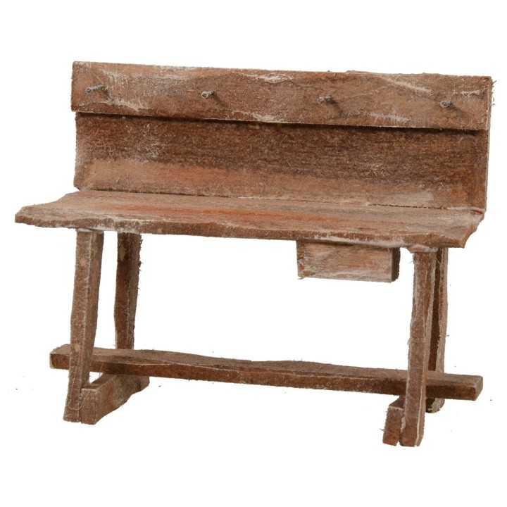 Banco da lavoro in legno con ganci 11,3x5x9 h