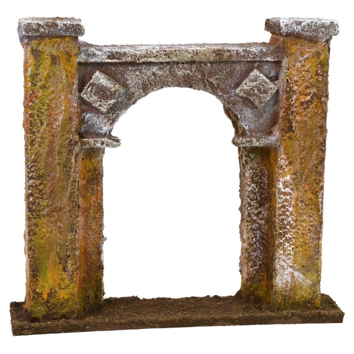 Arco de entrada cm 11,5x2,5x10,3 h para estatuas de 6 cm