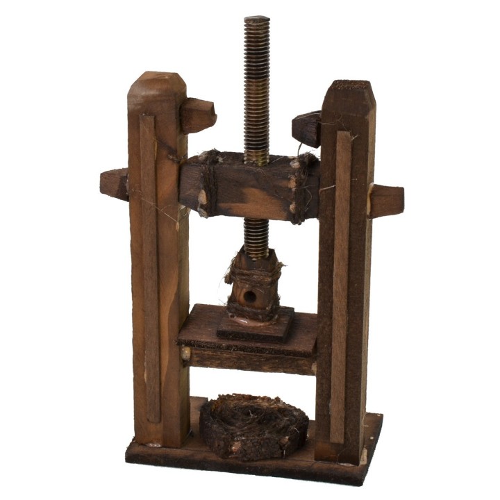 Prensa de ajo cm 9,5x5,5x18 h para estatuas cm 10-12