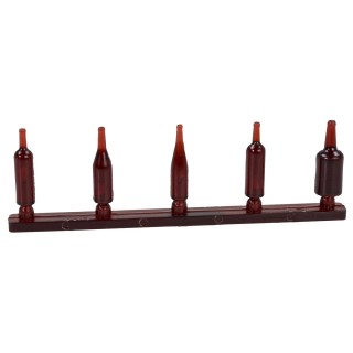 Set 5 bottiglie effetto vetro cm 1,5 h