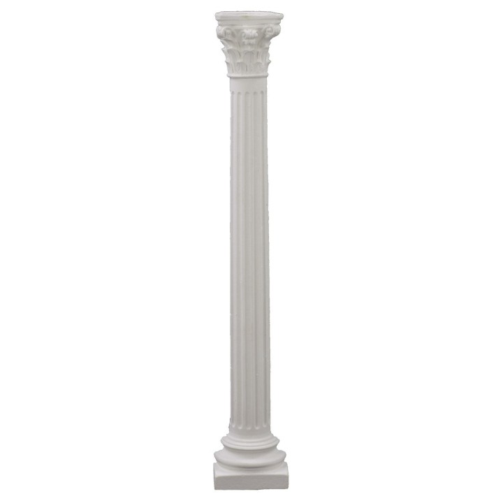 Striped semi-column with capital 24.3 cm h