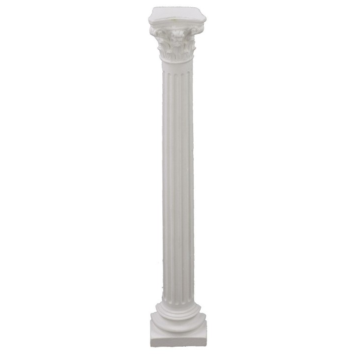 Striped semi-column with capital 24.3 cm h