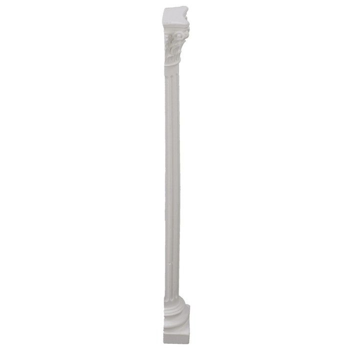 Striped semi-column with capital 24.3 cm h