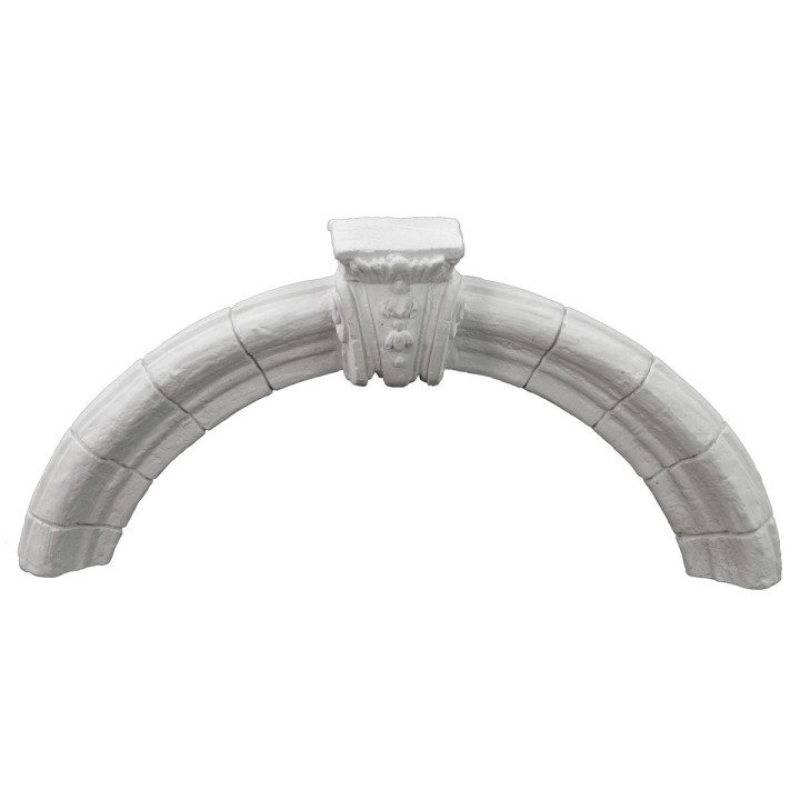 Arco con capitel y escudo en bajorrelieve cm 25x2x11,5 h