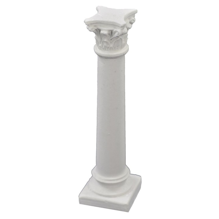 Smooth column with Corinthian capital 6.5 cm h