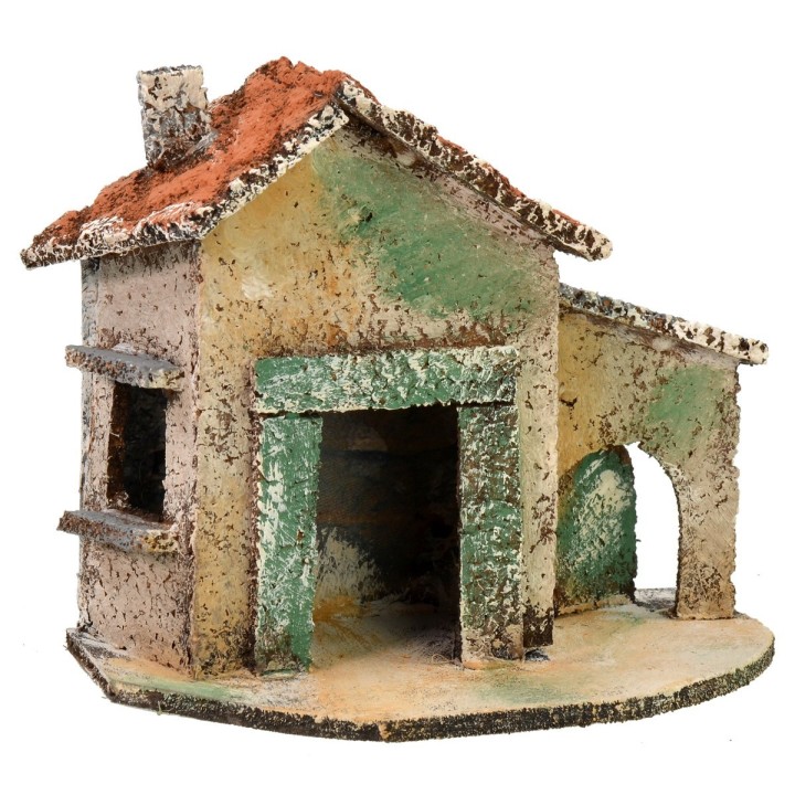 Casa singola con portone ad arco cm 13,5x7,5x11,5 h